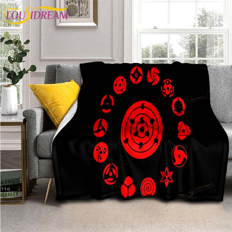 Одеяло с рисунком аниме «Наруто», пододеяльник для дивана, дорожное постельное белье, фланелевое одеяло, покрывало