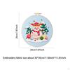 Christmas Cross Stitch Kit with 20cm Embroidery Hoop for DIY Crafting