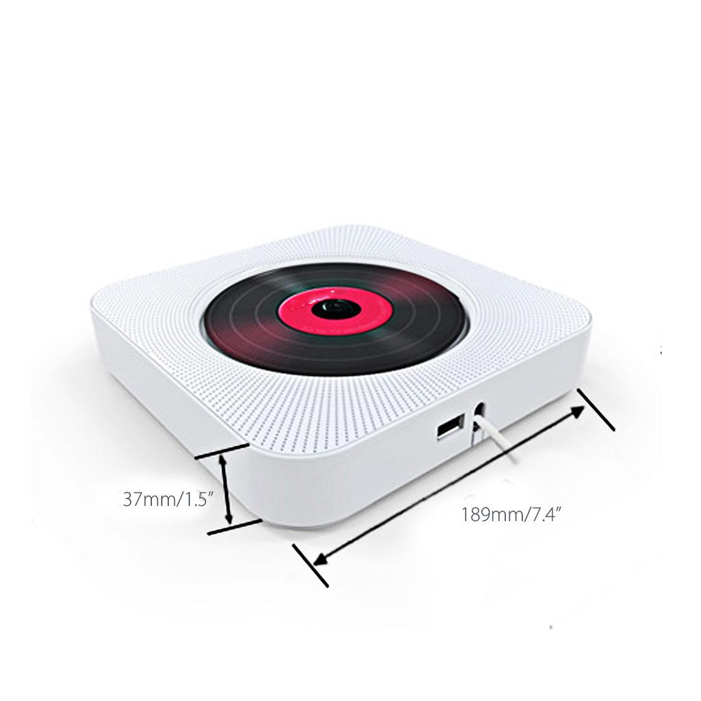Новый настенный сабвуфер Bluetooth HiFi CD-плеер с динамиком для дородового образования, пульт дистанционного управления музыкой FM-радио AUX Stereo