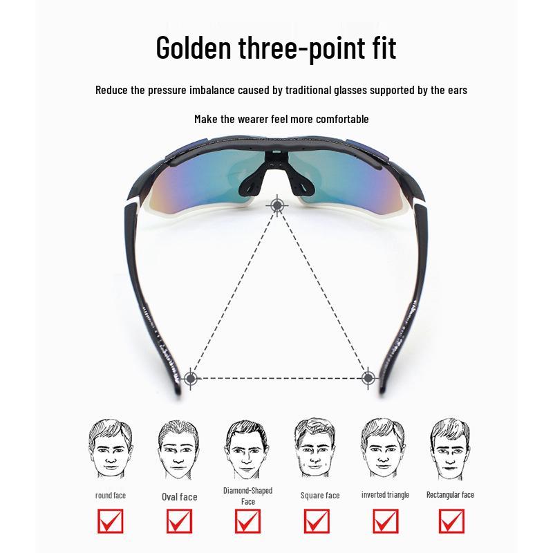 Фотохромные велосипедные очки: Ветрозащитные, Пескозащитные Очки для Мужчин и Женщин - Снаряжение для Спорта на Открытом Воздухе и Бега.