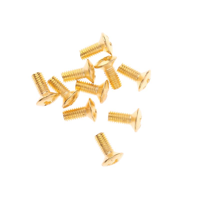 10-Pcs M3 Thread Pickup Selector Screws  - 3-Way 5-Way Toggle Switch Replacement Parts for Electric Guitars