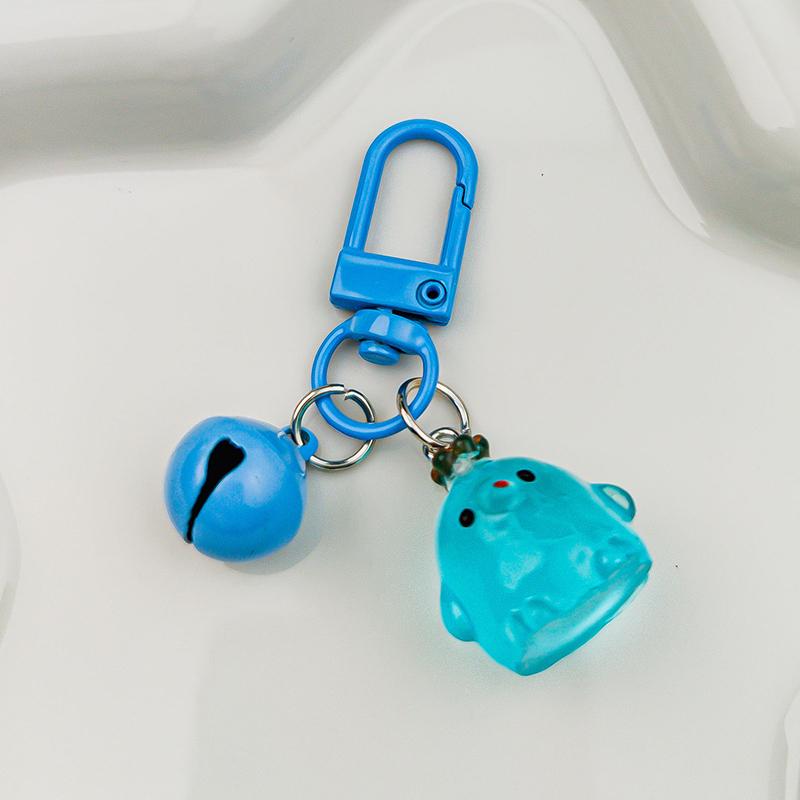 Креативный милый светящийся брелок в виде цыпленка с короной, кулон на рюкзак, кавайный чехол для наушников, украшения, аксессуары, подарки