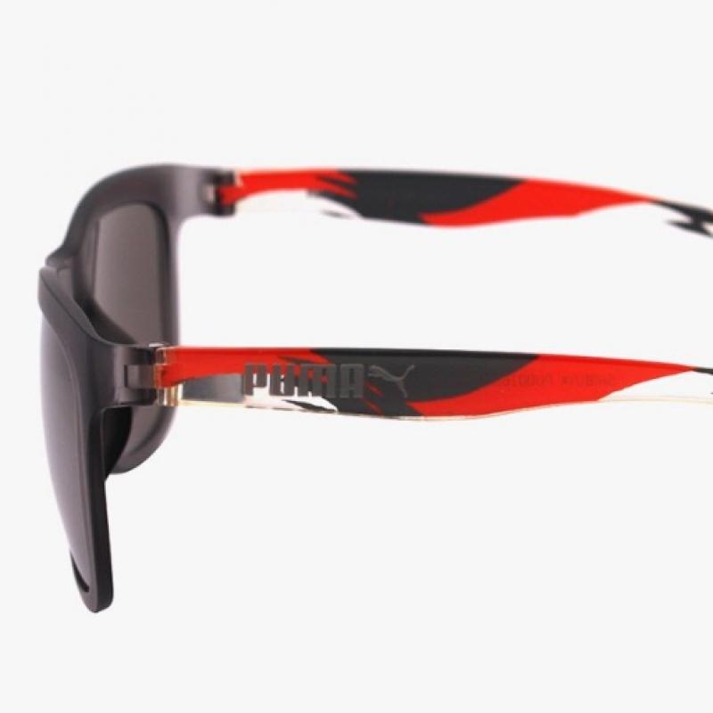 Puma Pu0016sa 006 Square Horn Rimmed Mirror Asian Fit Lightweight Sunglasses