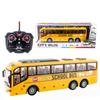 1/30 RC Bus Electric Simulation RC Car with Light Bus Model 27Mhz Radio Remote Control Machine Children's Toys Suitable for Boys Gift Collectibles