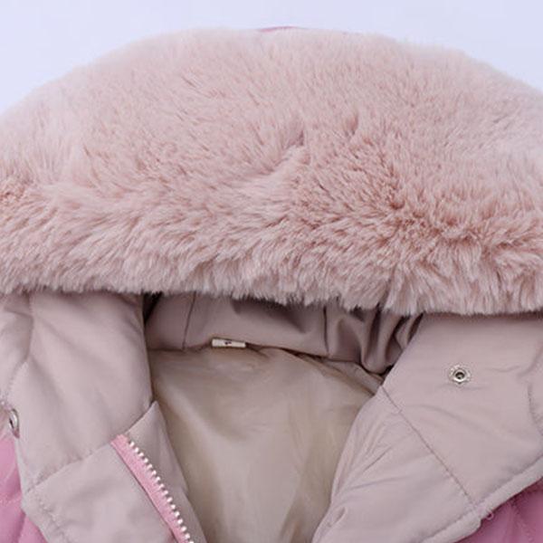 Winter Warm Plus Cotton Padded Down Padded Jacket Girls Winter Padded Jacket Padded Children's Mid-length Padded Jacket Jacket