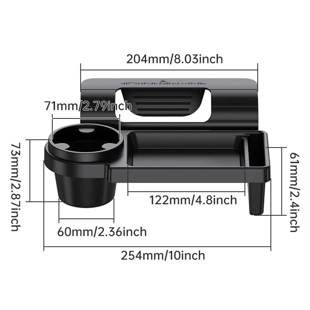 Multifunctional Car Organizer Box With Cup Holder Drink Holder Side Door Window Phone Slot Hanging Storage Rack For Vehicle