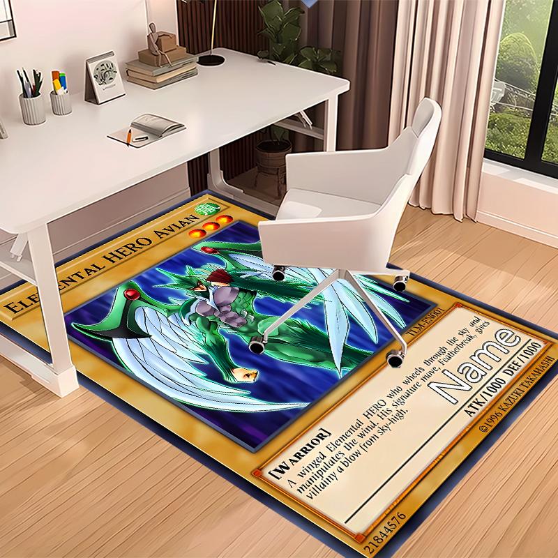 Custom personalization Yu-Gi-Oh! Duel Monsters Print Area Rug - Soft, Washable Non-Slip Indoor Mat,Living Room,Home&Office Decorative Rug