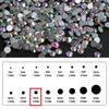 1Pack Mixed Size Flatback AB Nail Rhinestone Nail Art Decoration SS6-SS40Pack