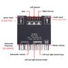 ZK-MT21 Bluetooth 5.0/AUX Двухвходовая плата усилителя 12В/24В Питание 2x50Вт+100Вт Плата усилителя сабвуфера