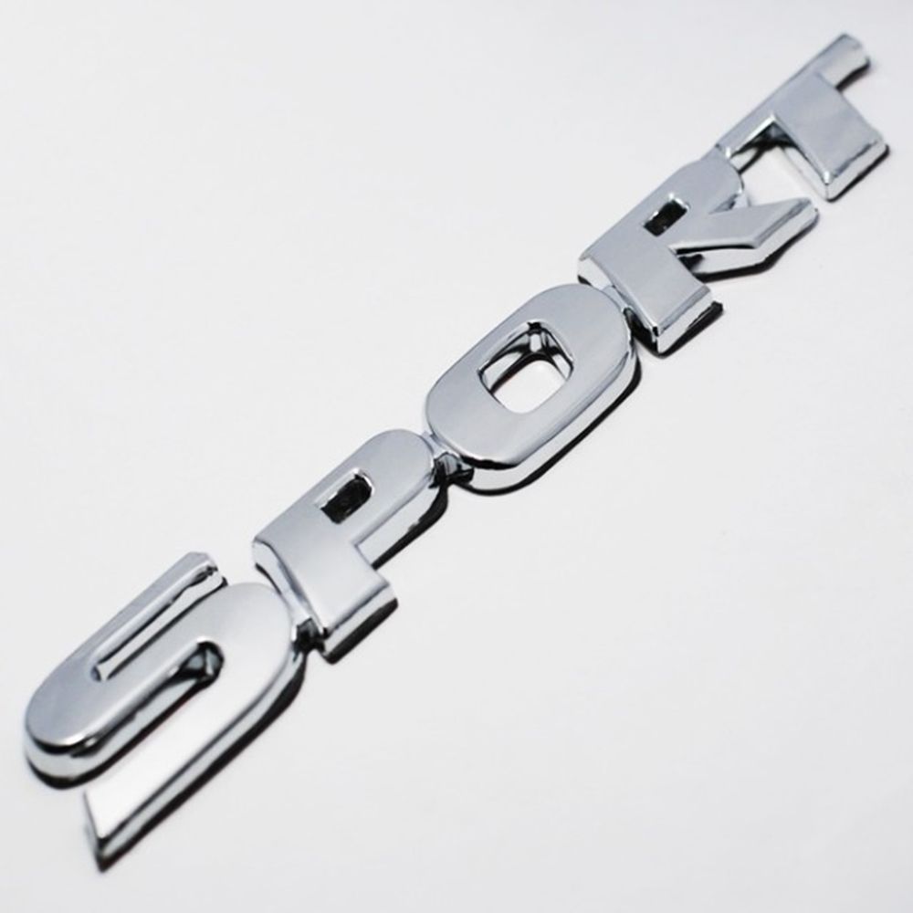 Модные наклейки на багажник, крыло, эмблема, значок, автомобильные наклейки 3D ABS SPORT в металлическом стиле