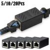 20/10/5 шт. Удлинитель Ethernet-кабеля, Соединитель RJ45 cat 5 cat 6 cat6a, Разъем-удлинитель - Ethernet-соединитель Female-Female