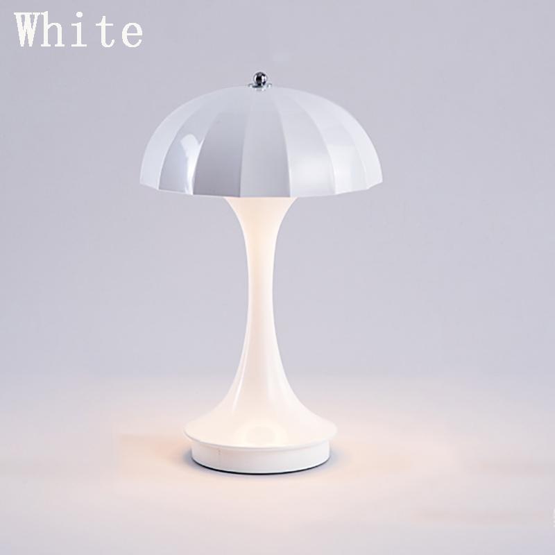 Креативный светодиодный грибовидный светильник, перезаряжаемый настольный светильник, сенсорное освещение для гостиной, прикроватного кабинета, украшения отеля