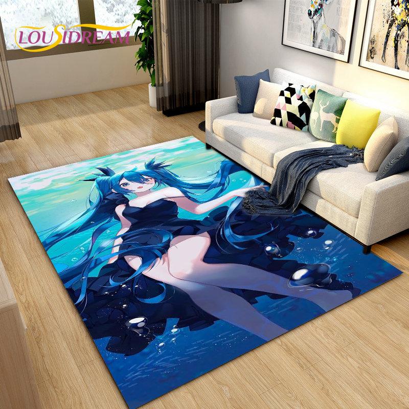 Японская музыка, аниме, мультфильм, 3D коврик, ковер для гостиной, спальни, диван, коврик для украшения, детские игры, нескользящий напольный коврик