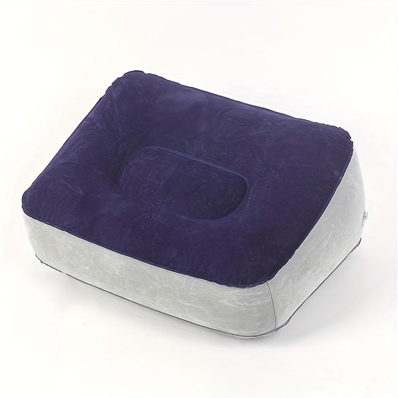Thickened PVC Inflatable footrest, adjustable inflatable footstool Portable footrest for long-distance travel by plane or high-speed train Home