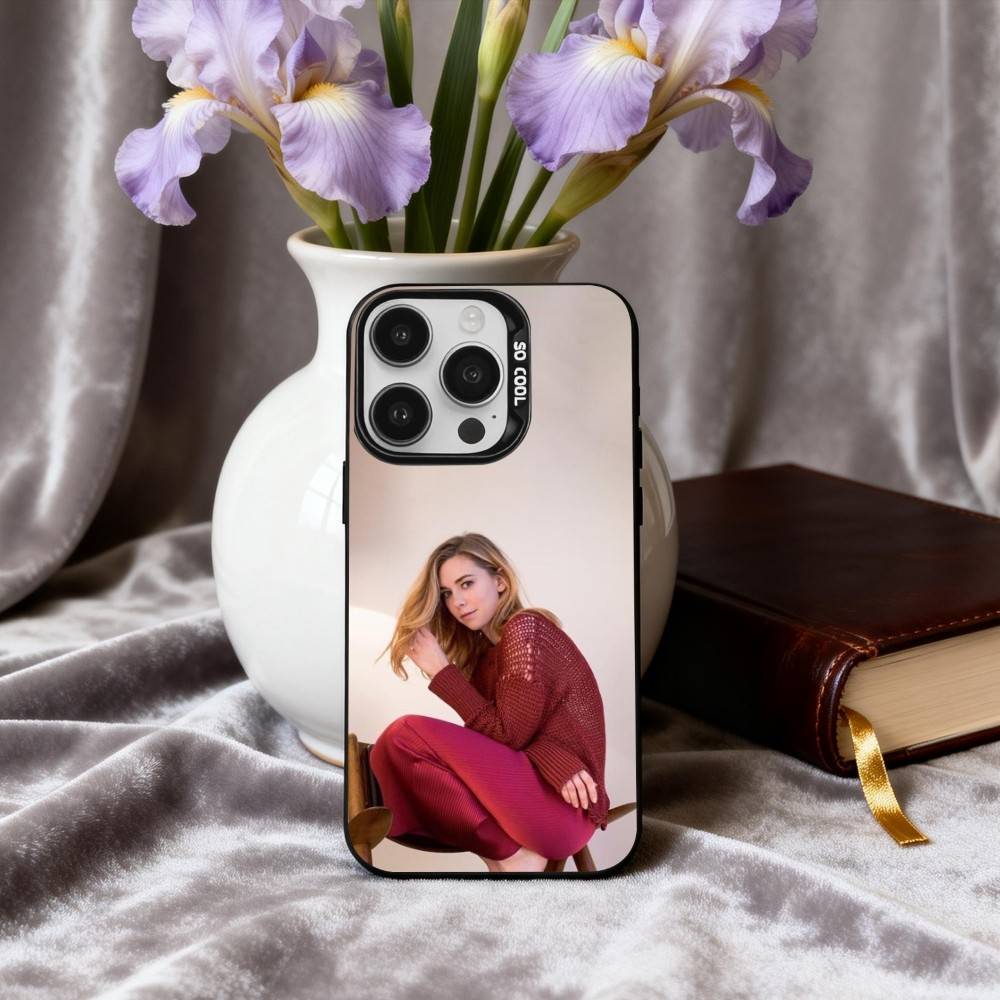 КРУТЫЙ V-Ванесса K-Кирби Актриса Чехол для телефона Для iPhone17,16,15,14,13,12,11 Plus,Pro Max Конфетный Серебряный Покрытие Внутри Чехол