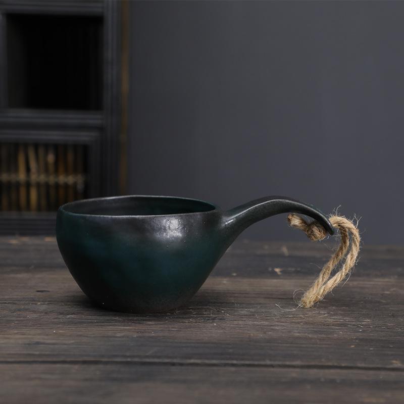 Керамическая ретро кофейная чашка Японская грубая керамика Посуда Креативная Суб Посуда для кемпинга на открытом воздухе Чашка