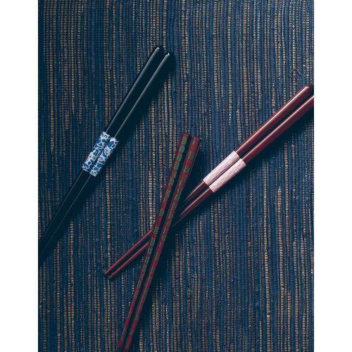 A Pair of Japanese-made Shokei Chopsticks, Blue, 23cm, 38365