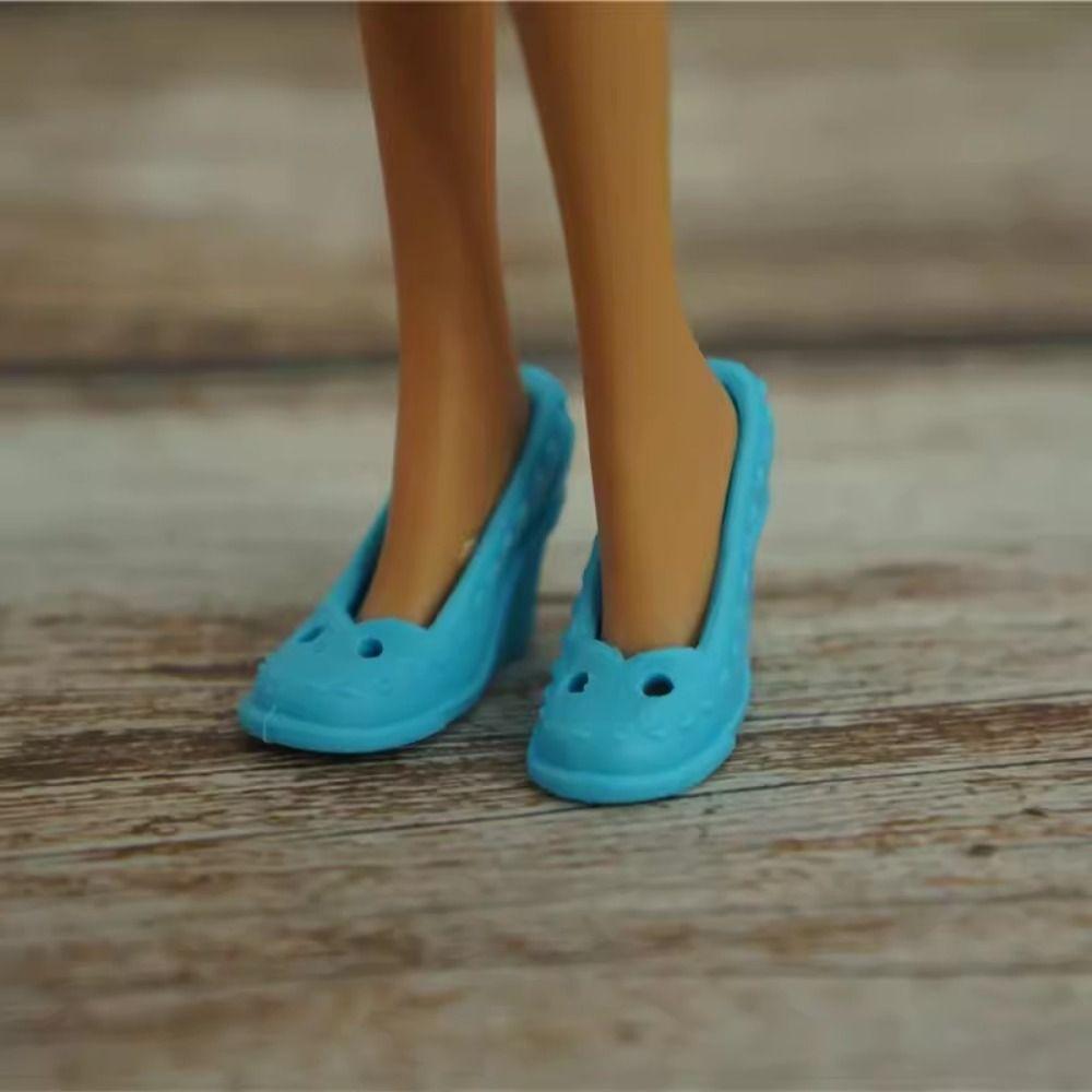 Plastic Female Doll Boots Fashion Dolls Accessories High Quality High Heels Shoes  Doll Accessories