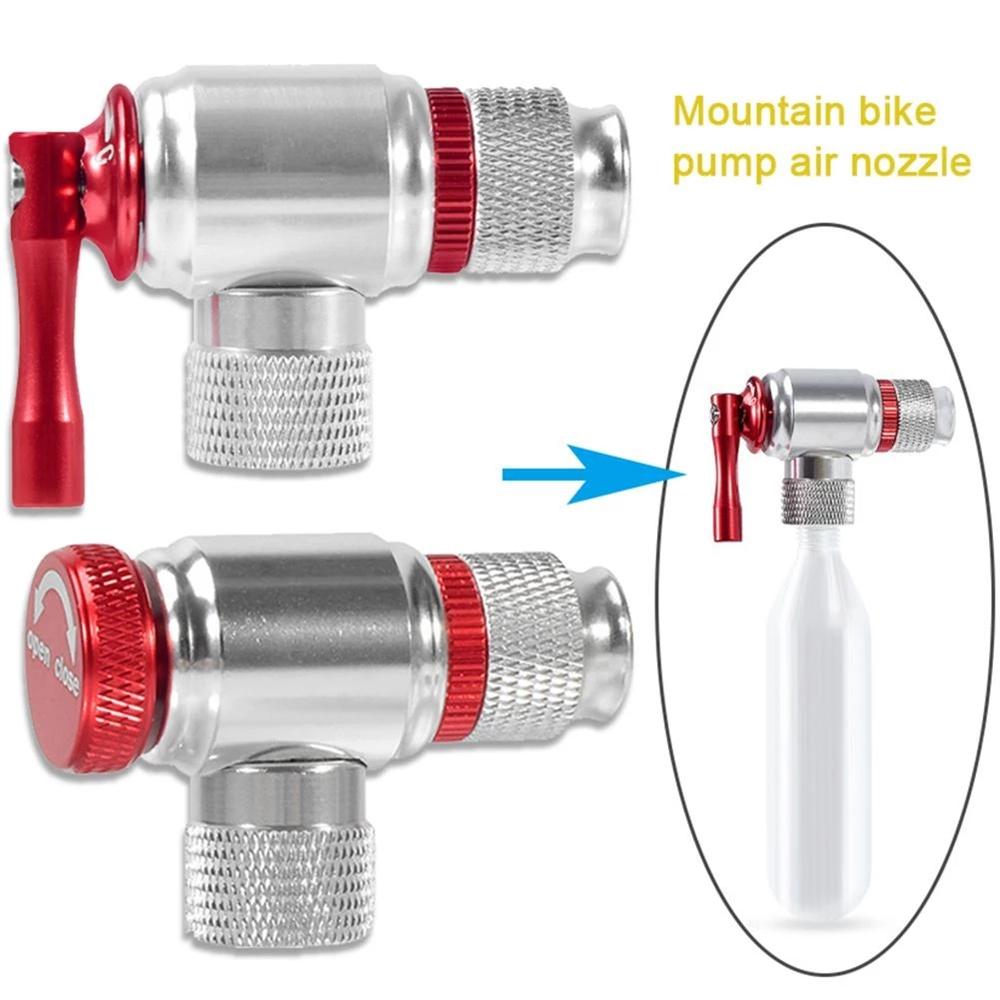 Accessories Bike Pump Bicycle Accessories Fast Inflator CO2 Cylinder Pump Gas Nozzle Head Adapter
