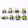 Творческий Kawaii Mini Resin Panda Series Фигурка Миниатюрный Бонсай Кукольный Дом Украшения Аксессуары Для Детей Подарочные Игрушки