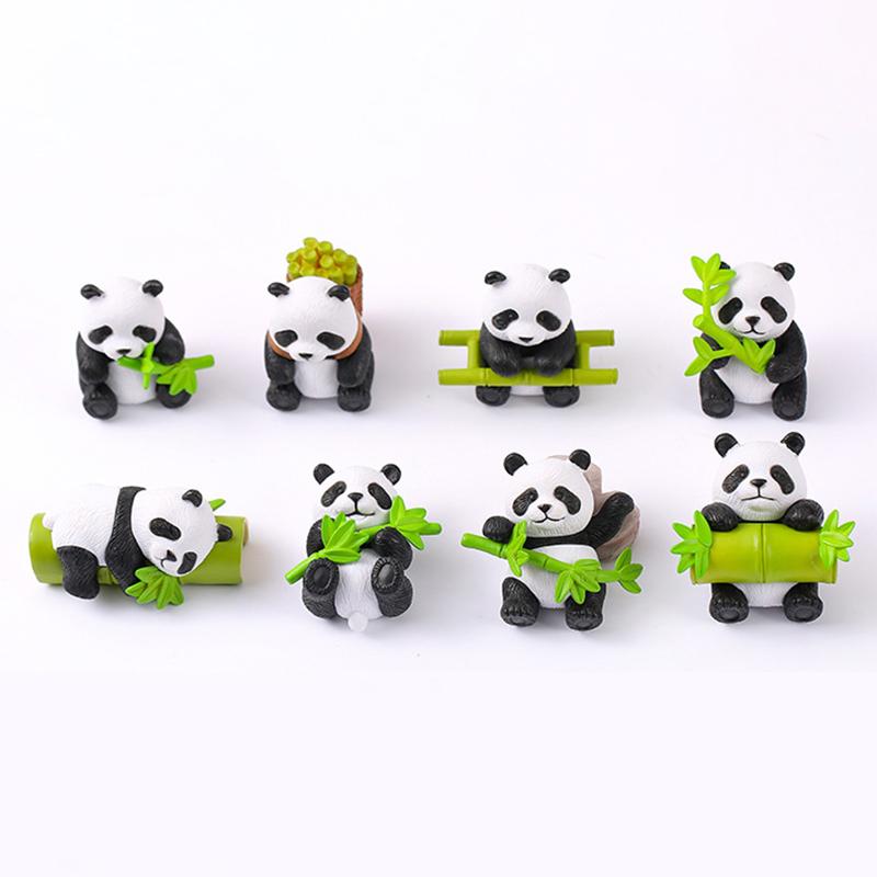 Творческий Kawaii Mini Resin Panda Series Фигурка Миниатюрный Бонсай Кукольный Дом Украшения Аксессуары Для Детей Подарочные Игрушки