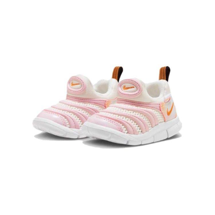 Nike Dynamo Free SE TD Comfortable Slip Resistant Durable Low Top Walking Shoes Baby Shoes Pink White FJ7726-181