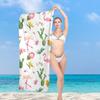 Ultra Fine Fiber Printed Quick Dry Beach Towel Non Sand Adhesive Absorbent Soft Microfiber Swimming Pool Ocean Travel