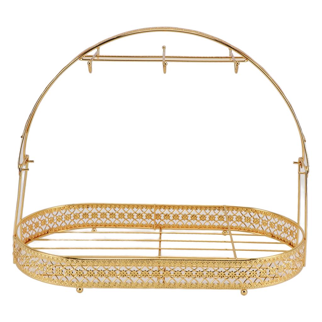 Подставка-держатель для кружек Железный Органайзер для кофейных чашек и тарелок Сушилка для кружек Стойка для хранения с 6 крючками для