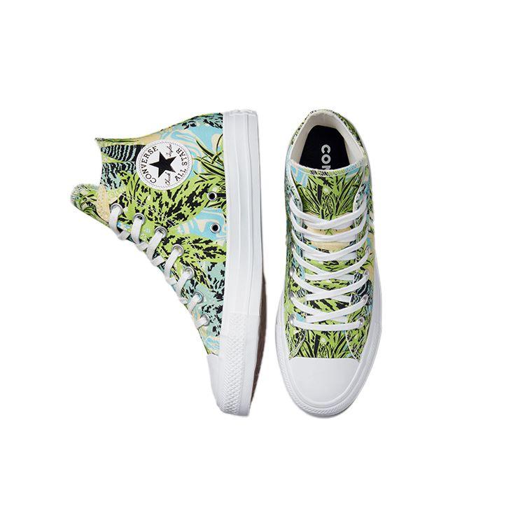 Converse Chuck Taylor All Star Повседневные Удобные Прочные Высокие Кеды из Канваса Женские Кроссовки Травянисто-Зеленый A00547C