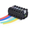 7pcs Laminated Label Tape Black On White Compatible for Brother Ptouch Label Printer PT1010/PT2100/PT18R/PTE200/PT9500 12mm * 8m
