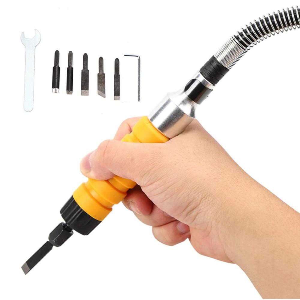 Электрический набор стамесок для резьбы по дереву для резьбы по дереву с гаечным ключом 5 лезвий до 12 000 об/мин Нержавеющая сталь и резина
