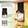 Solar Automatic Chicken Coop Door with LCD Screen, Light Sensor/ Timer/ Remote Control Auto Chicken Doors Anti Pinch Waterproof