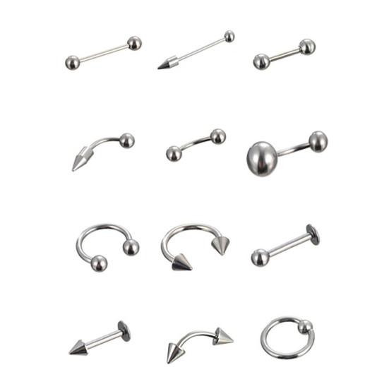 Прохладные шпильки для губ, смешанные ювелирные изделия для пирсинга, антикоррозийные