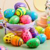3 шт. пасхальное яйцо яркий цвет мультяшный узор капсула яичная скорлупа шарики-сюрпризы игрушка для праздничного украшения