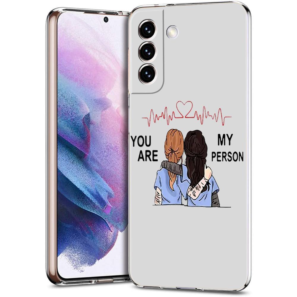 Чехол для телефона 'Анатомия Грей' 'Ты мой человек' для Samsung Galaxy S24 Ultra S23 FE S22 S20 S21 5G S10 S9 Plus S10E S8 Прозрачный чехол