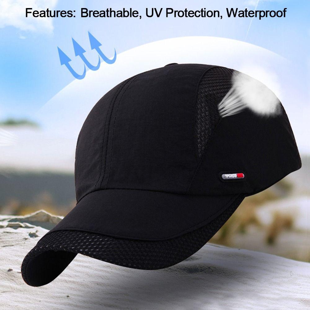 Waterproof Quick Dry Outdoor Space Sun Hat Mesh Baseball Cap Snapback Hats