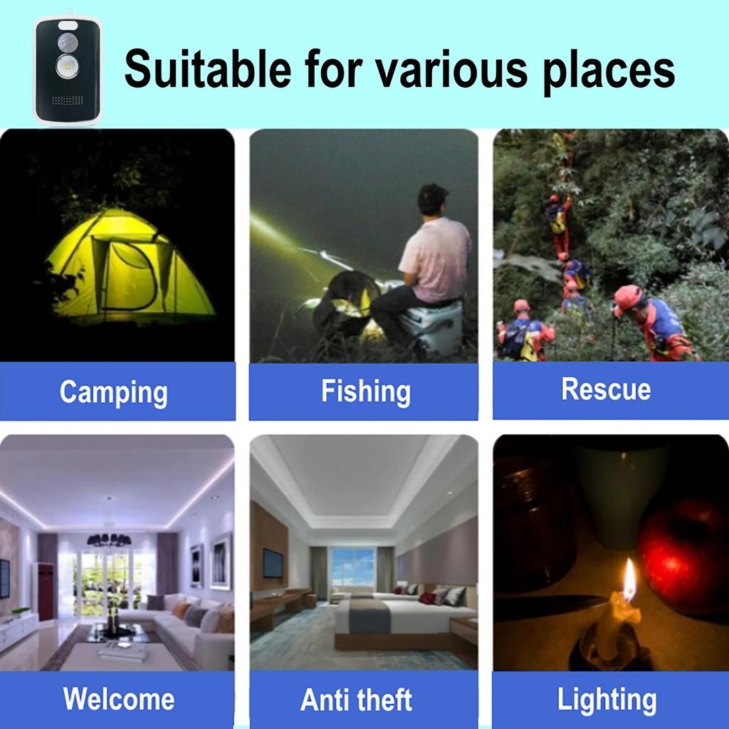 Camping Perimeter Alarm 125Db High-Volume Trip Alarm With Motion Sensor Multiple Modes Easy Installation Camping Security