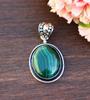 Beautiful Malachite Pendant/ Natural Malachite Gemstone Handmade Locket For Men And Women