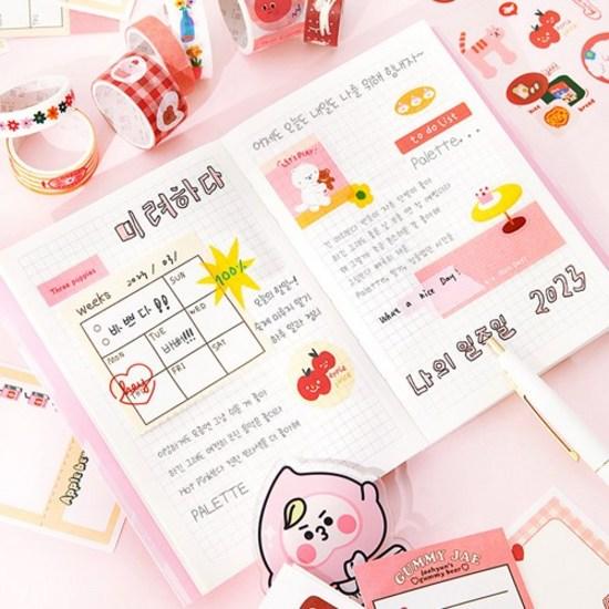 Hayoung's Hello Bear Diary Decorating Set, a Popular Character In Korea