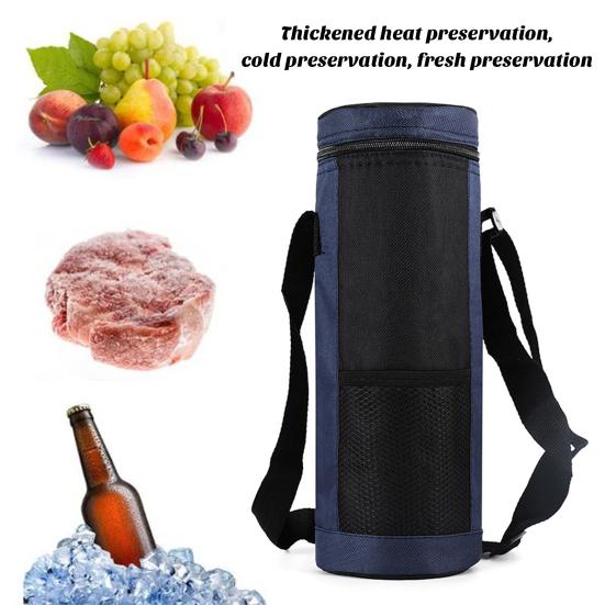 Бутылка для воды из ткани Оксфорд, круглая изоляционная крышка, складной изоляционный чехол для бутылки со льдом, изоляционный чехол для бутылки с горячей водой для пикника на открытом воздухе