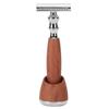 Edge Safety Razor Classic Manual Double Edge Safety Razor with Wood Handle for Men