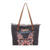 2025 New National Style Cute Handbag Fashion Casual Tote Bag Large Empty Embroidery Printed Shoulder Bag