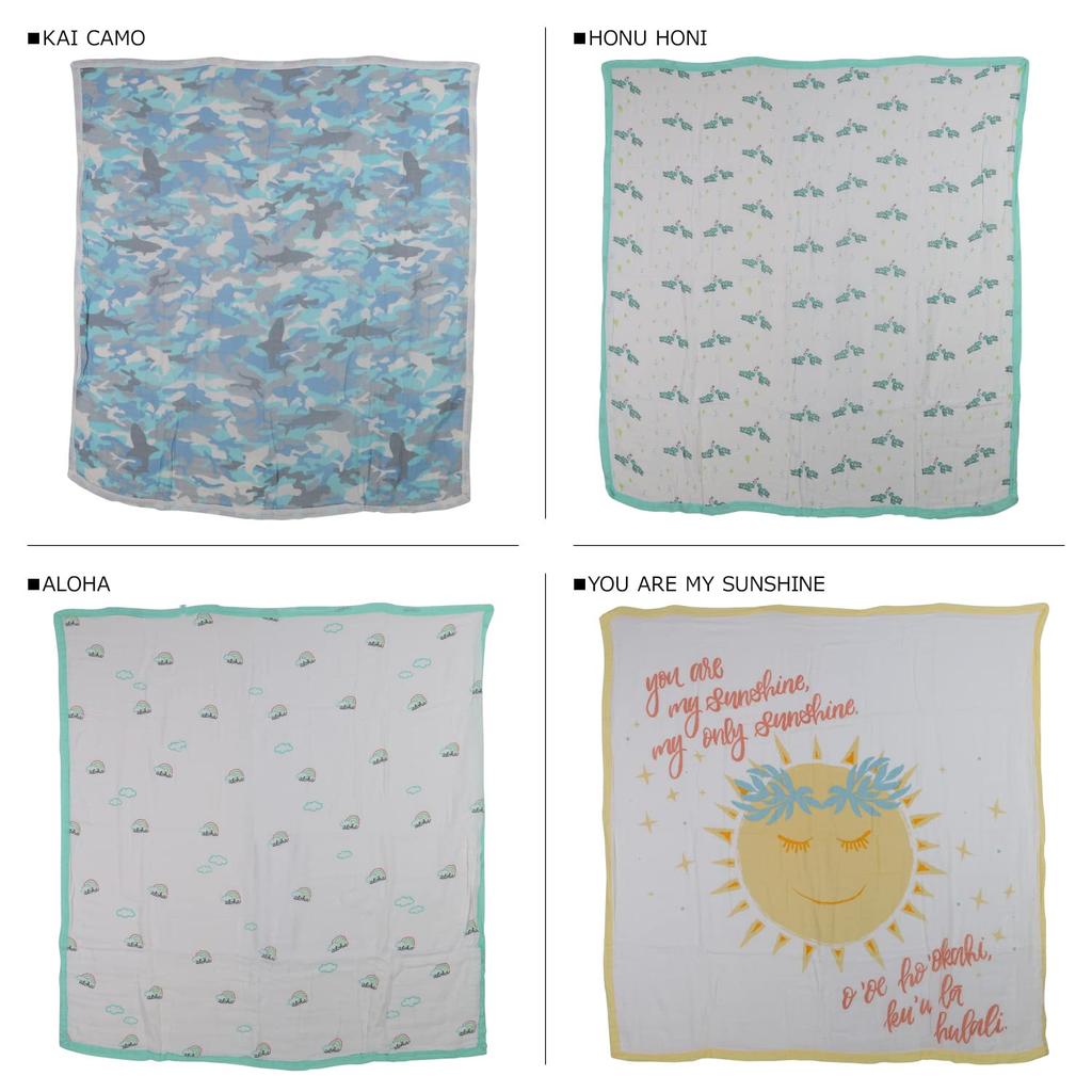 Coco Moon Kine Alphabet Pattern Hawaii 8 слоев мягкого, как 810113325507 [Одеяло/Азбука Гавайев] Одеяло, пеленка, шелк,