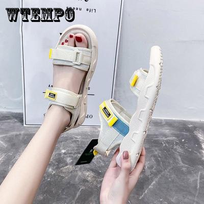 Женские уличные пляжные тапочки, женские летние новые мягкие нескользящие сандалии, прочные сандалии на пенопластовой подошве, женские модные