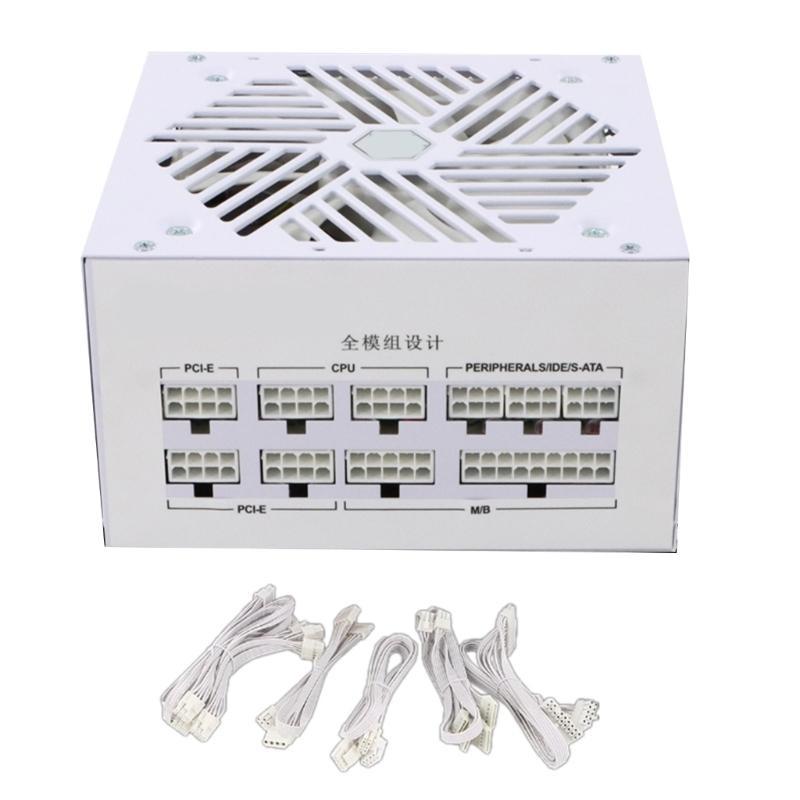 180-240V Fully Modulars 850W Computer Power Supply Unit with Silents 120mm White Fan for Efficient Cooling