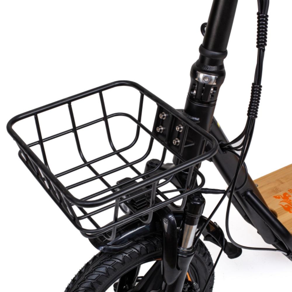 Электросамокат KuKirin C1 Pro 500 Вт, аккумулятор 48 В, 26 Ач, 14-дюймовый электросамокат с задним сиденьем и передней корзиной для хранения вещей, педали из цельного дерева