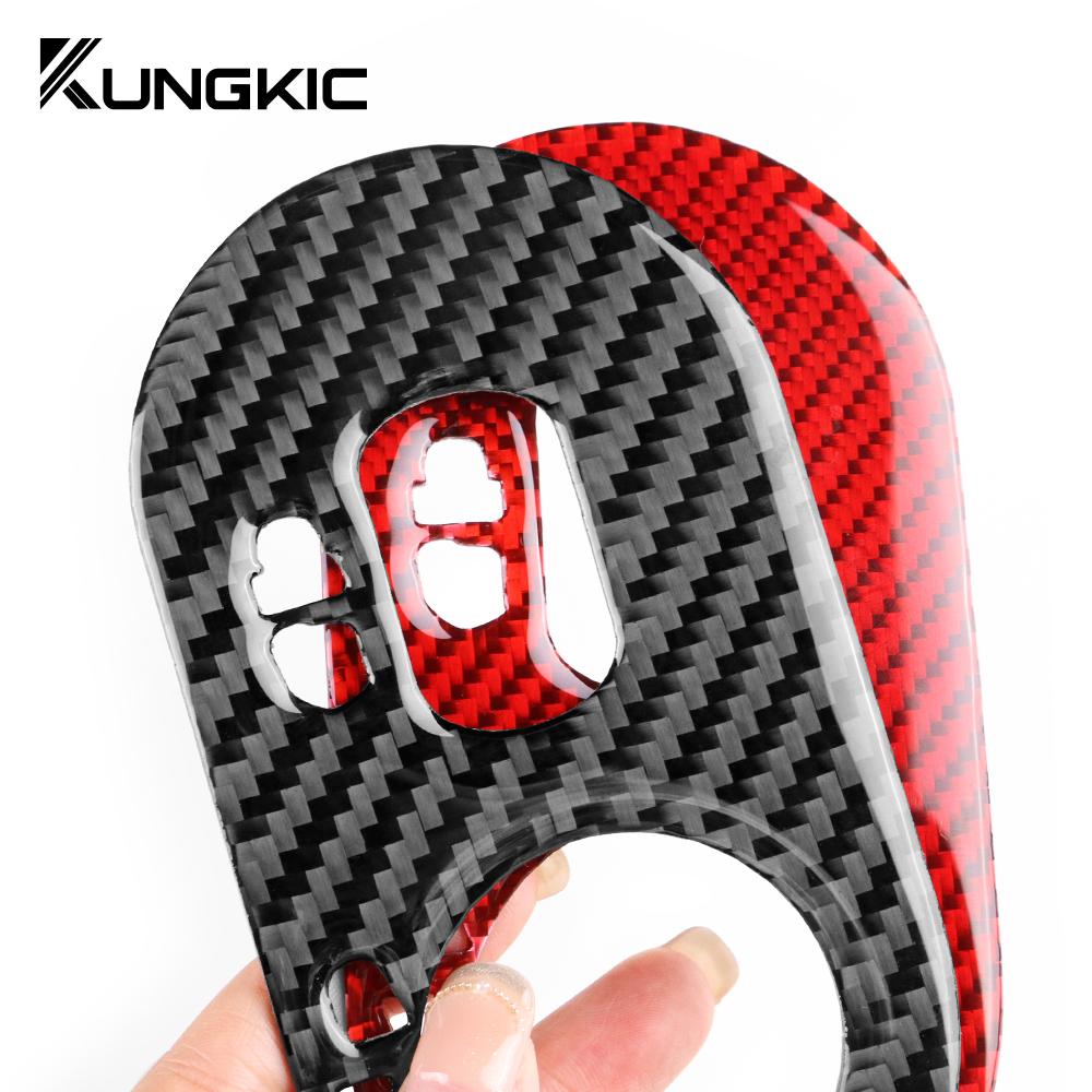 Наклейка из настоящего мягкого углеволокна для Seat Ibiza 6l 2003 2004 2005 2006 2007 2008 LHD Автомобиль Панель рамки переключателя фар Аксессуары