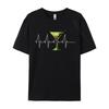 Dirty Martini Heartbeat Comics Family Top T-Shirts Summer Tops T Shirt For Men Graphic Pure Cotton Print T Shirts Drop Shipping