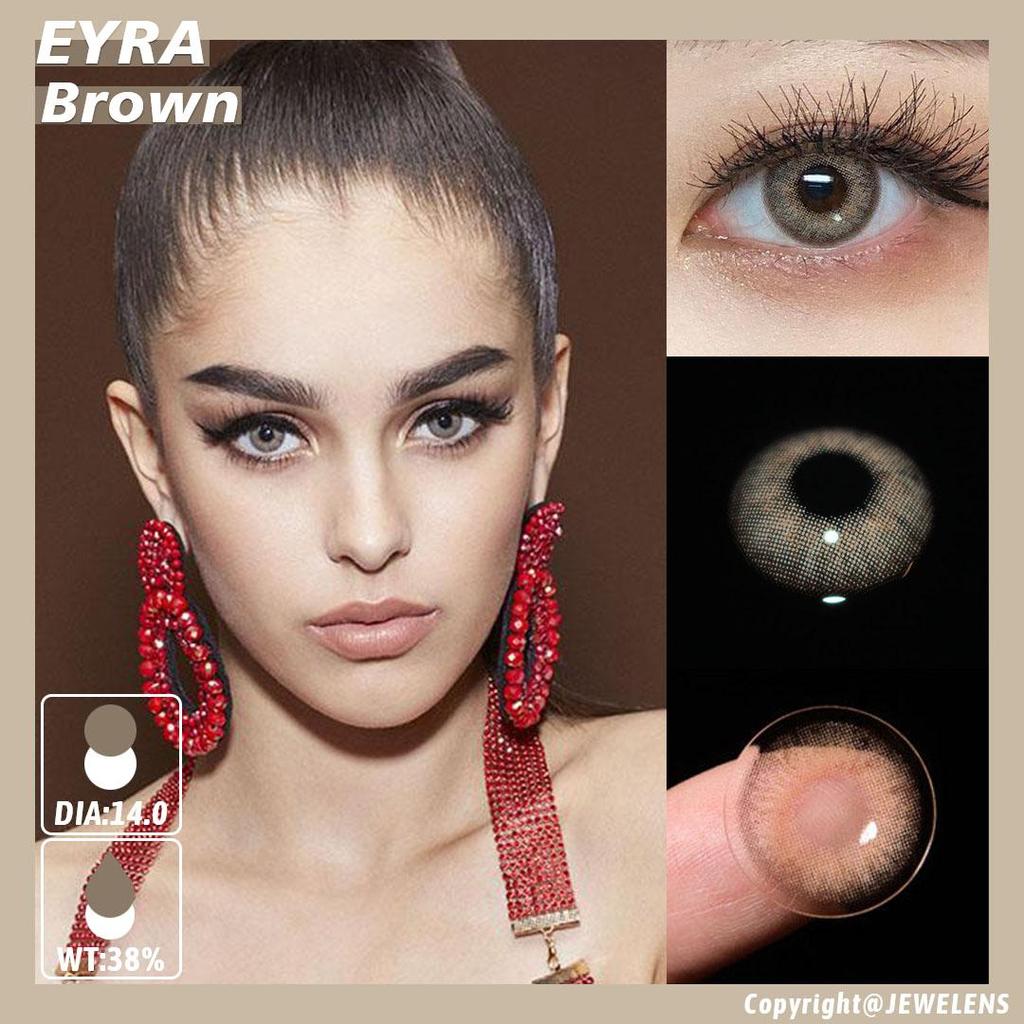 Colored Contact Lenses 2pcs Cosmetic Contacts Yearly with Case