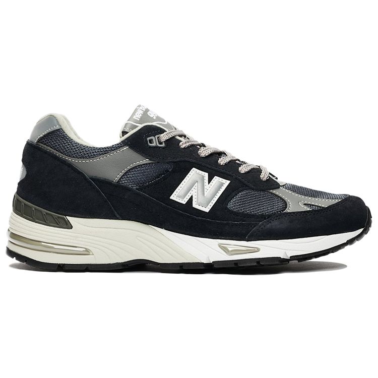New Balance 991 Сделано в Англии Темно-синие мужские кроссовки Сине-серые M991NV